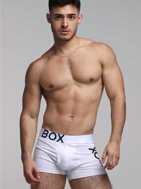 BOX MENSWEAR MENS WHITE BOXERS